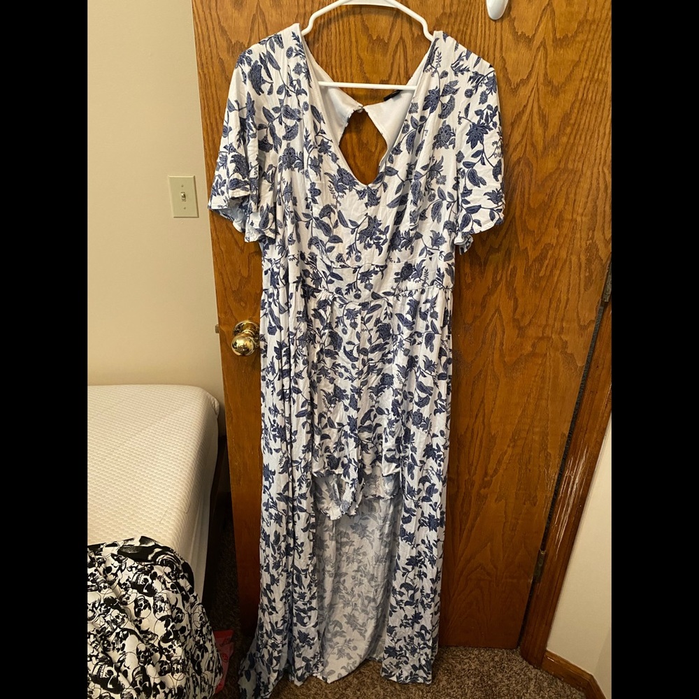 Paisley Print Maxi Romper
